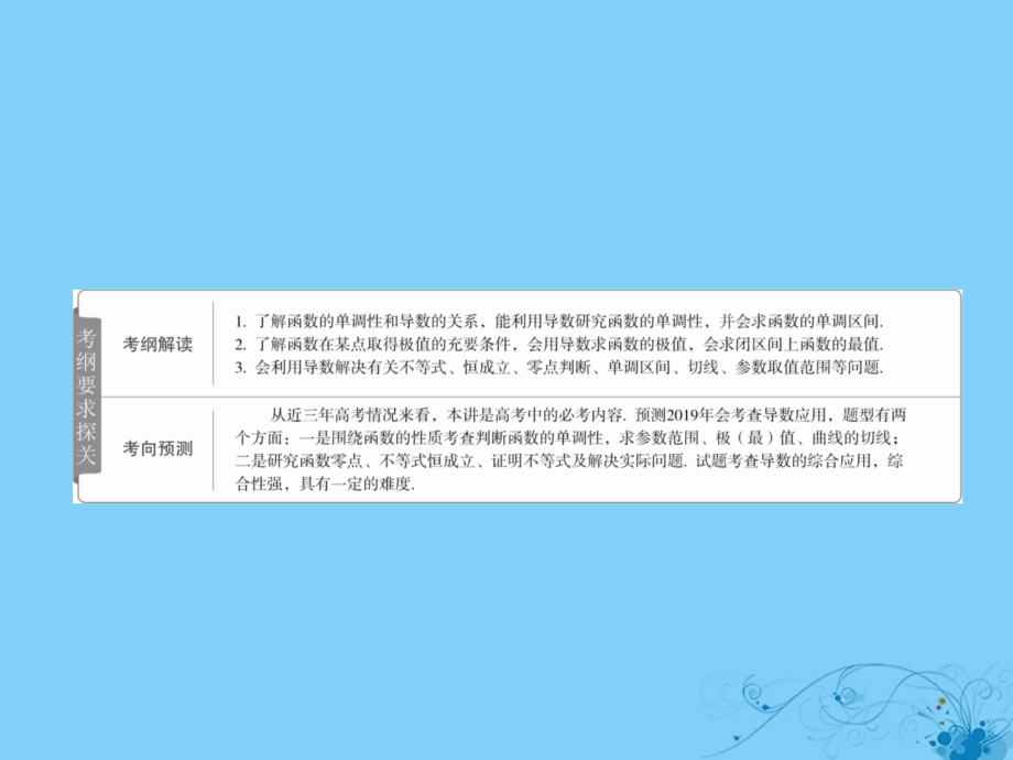 2019版高考数学一轮复习第2章函数、导数及其应用2.11导数在研究函数中的应用（一）课件理_第2页