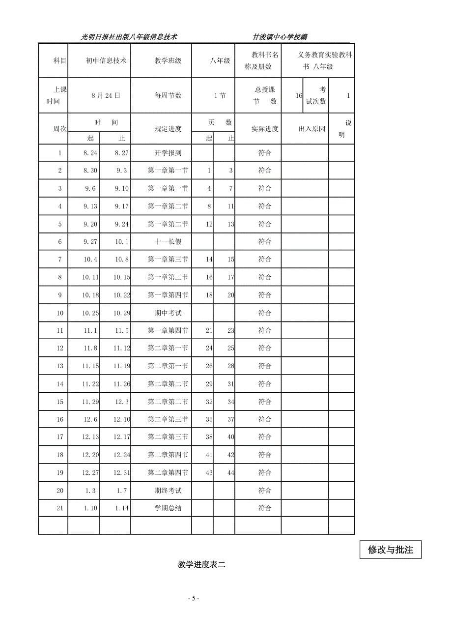 初中信息技术  八年级教案(电子)_第5页