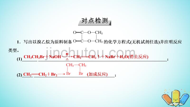 全国通用版2019版高考化学大一轮复习精选课件：第50讲烃的含氧衍生物考点3烃的衍生物之间的转化关系及应用 _第4页