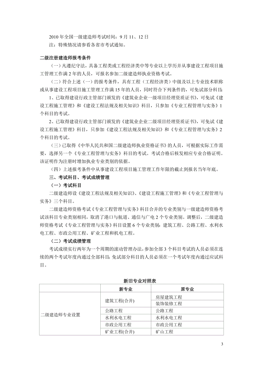 建造师、造价师、安全工程师、监理工程师、咨询工程师、质量资格、投资建设项目管理师、招标师报考办法_第3页