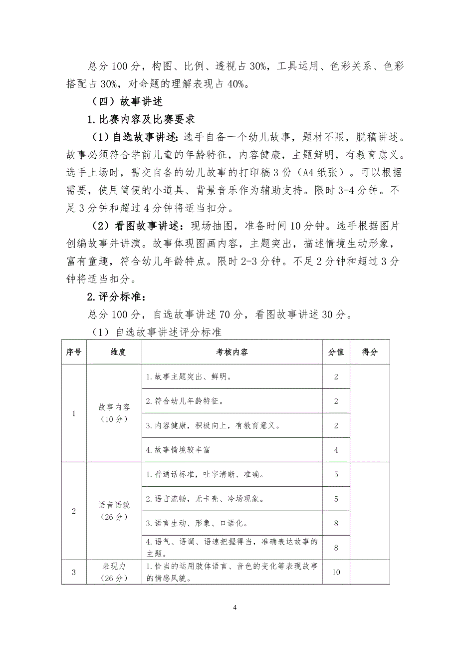 甘肃省学前教育竞赛规程_第4页