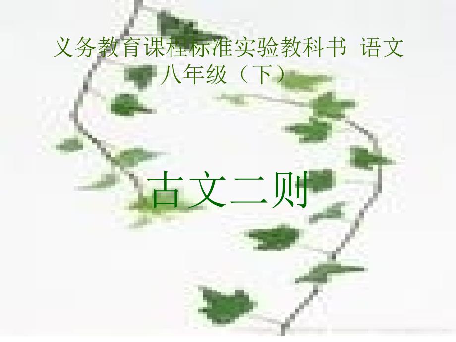 语文版初中语文八年级下册古文二则课件_第1页