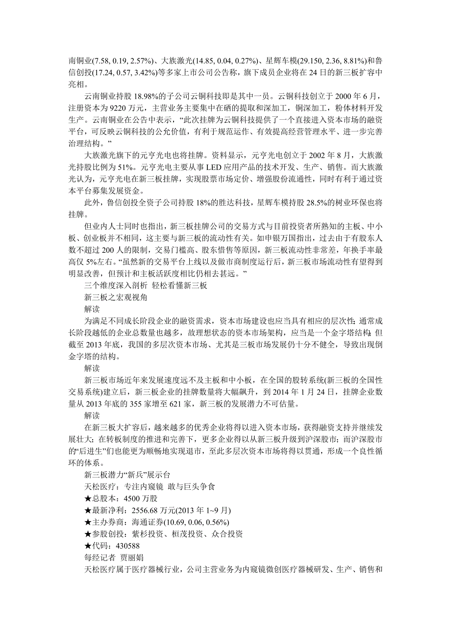 新三板266家企业今挂牌 370亿资本盛宴_第2页