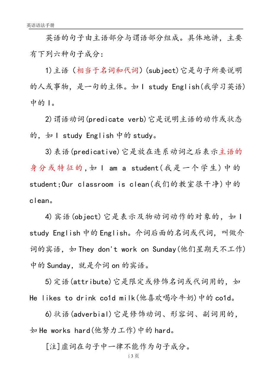 学英语必看英语语法手册(全_第3页