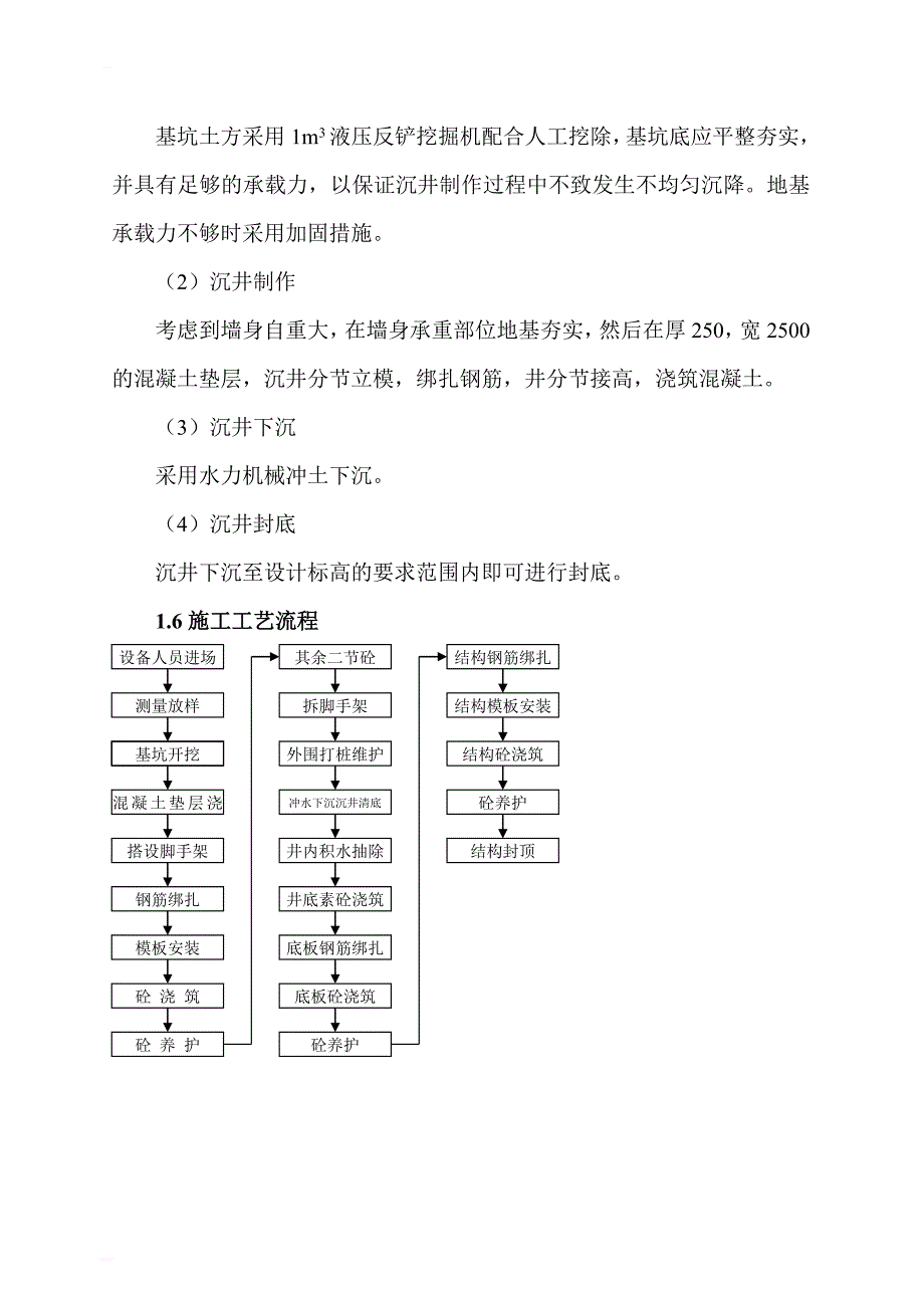 污水房沉井施工组织设计_第3页