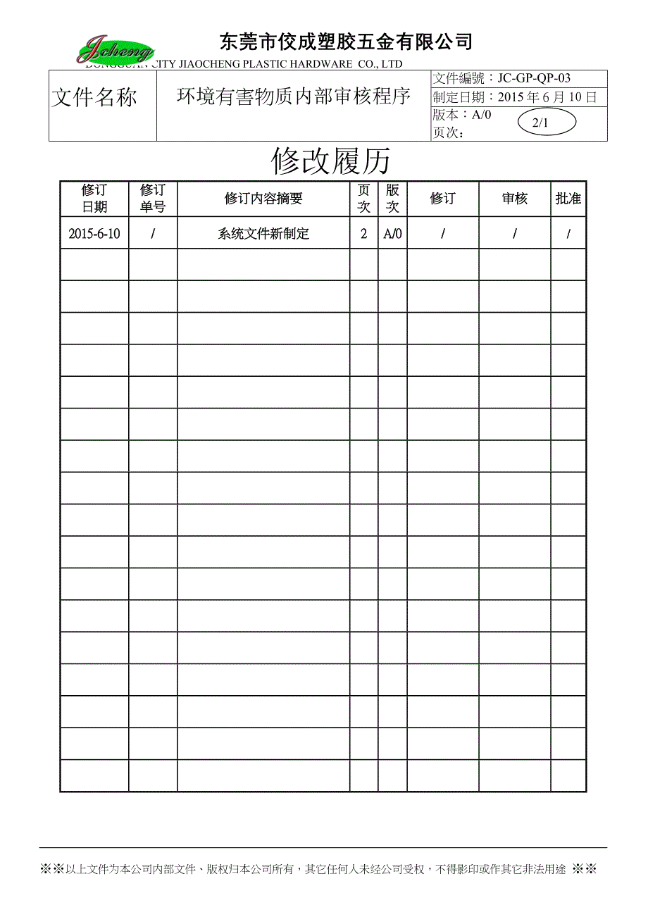 环境有害物质内部审核程序_第2页