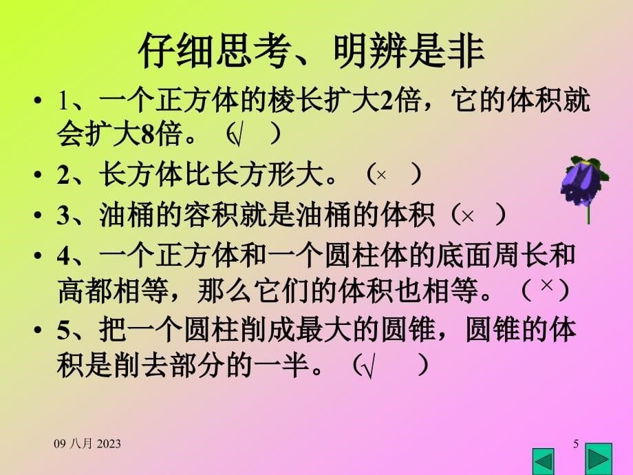 人教版小学六年级数学立体图形的表面积和体积_第5页