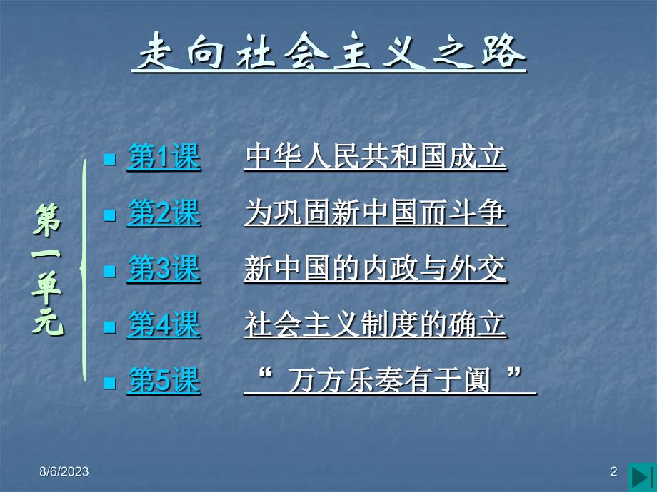 八年级下册历史期末复习ppt培训课件_第2页