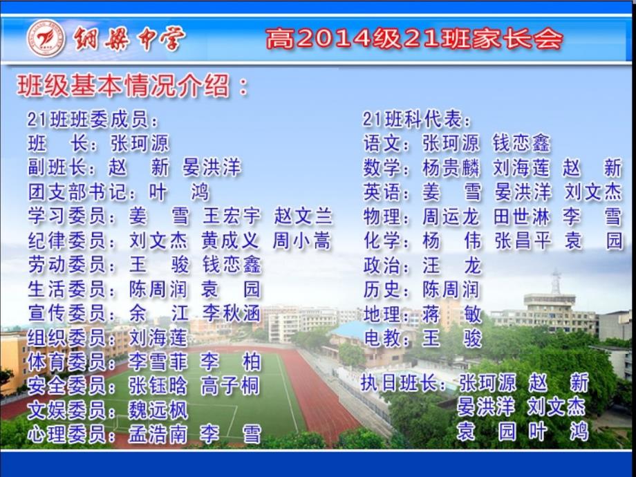 铜梁中学高2014级21班高一下期家长会发言稿_第4页