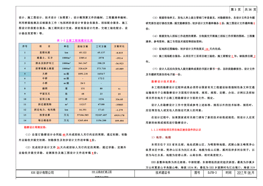 技术建议书-XXX县XXX至XXX公路改扩建工程_第3页