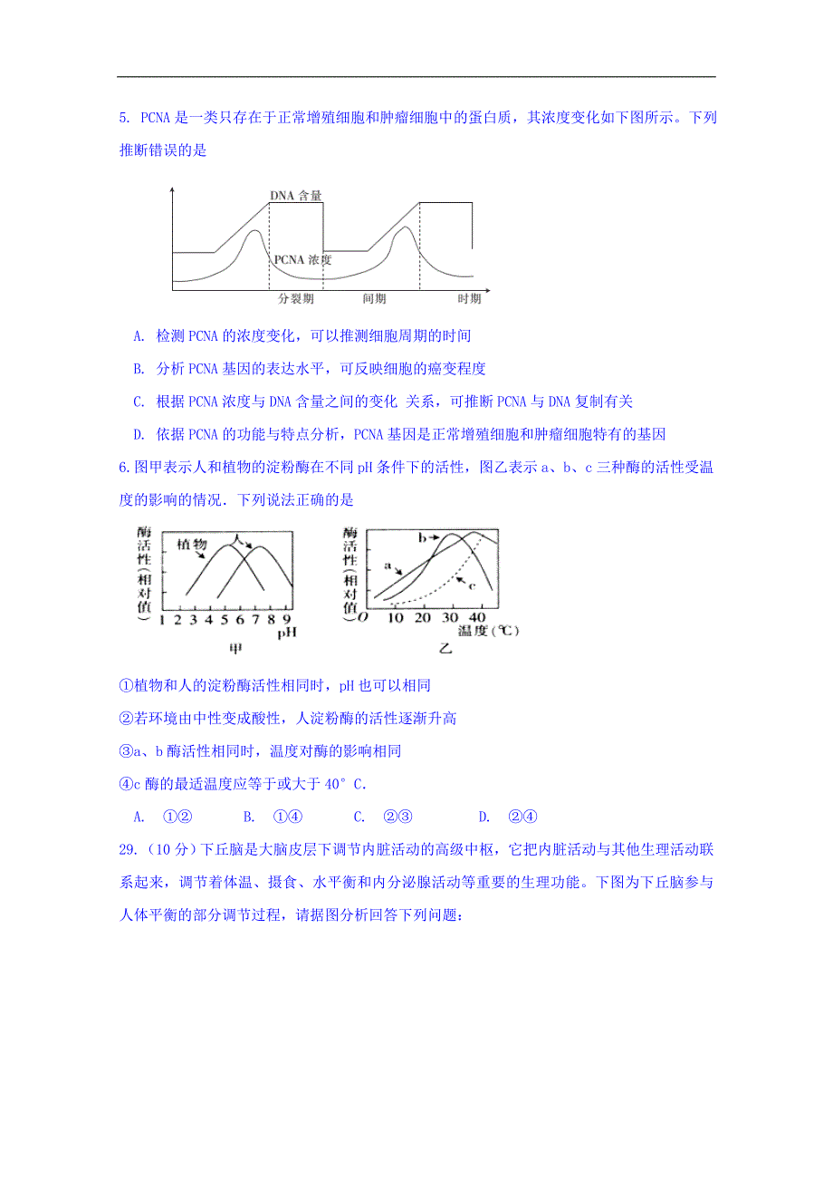 四川省成都经济技术开发区实验中学校2018届高三4月月考理综生物试题 word版含答案_第2页