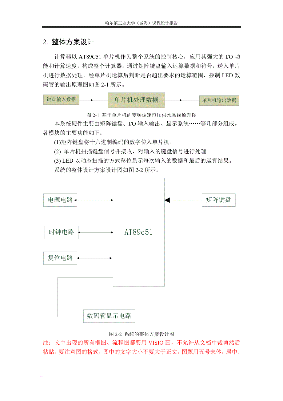 基于msc51单片机实现的四位4乘4矩阵键盘计算器的c语言程序及其protues电路和仿真_课程设计报告_第3页