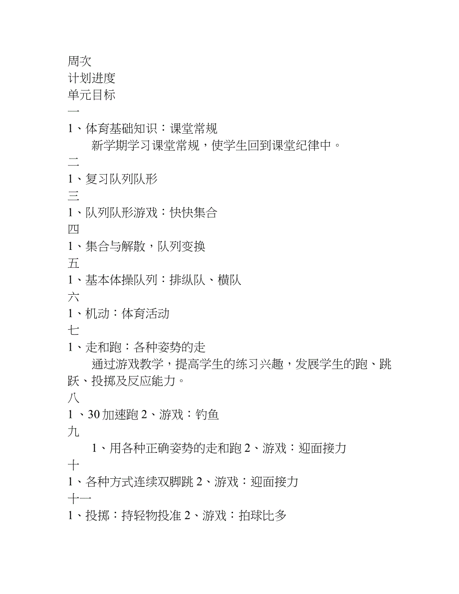 xx第二学期体育教学工作计划.doc_第3页