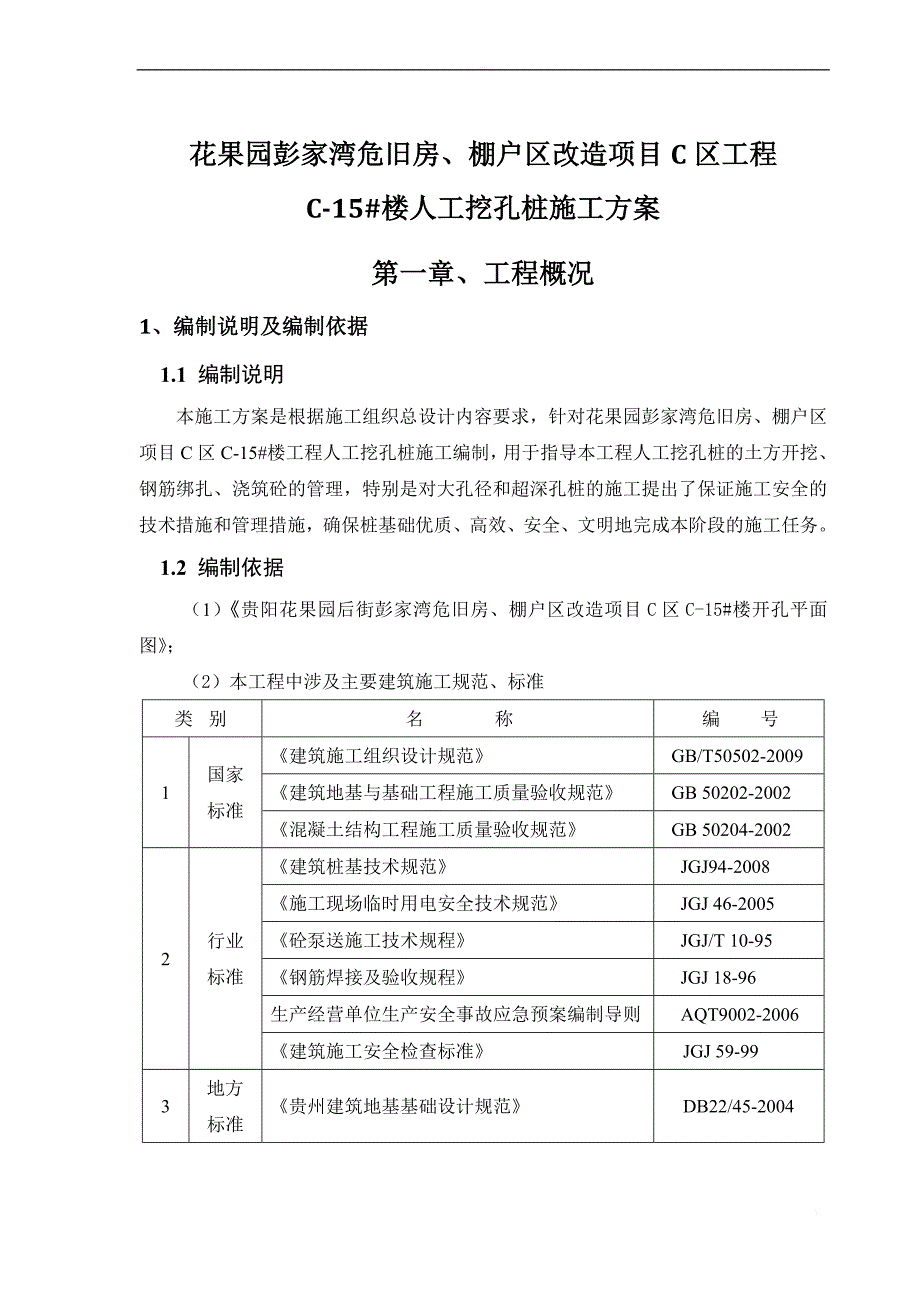 花果园彭家湾危旧房棚户区改造项目c区工程c-15楼人工挖孔桩_第3页