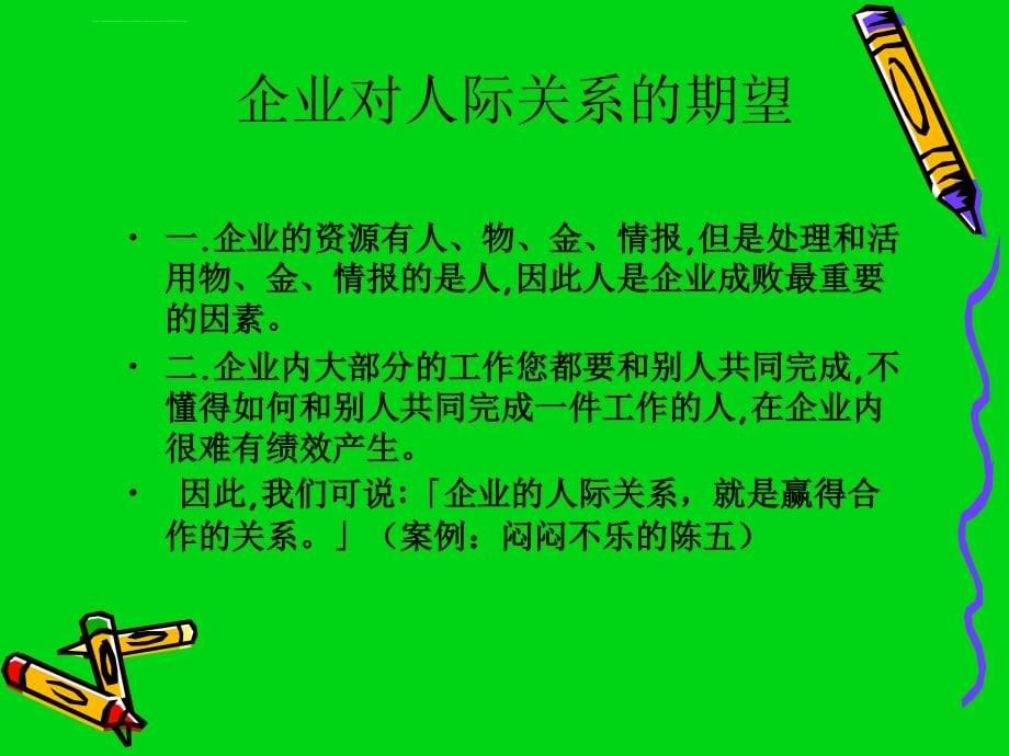 工作关系处理技巧ppt培训课件_第5页