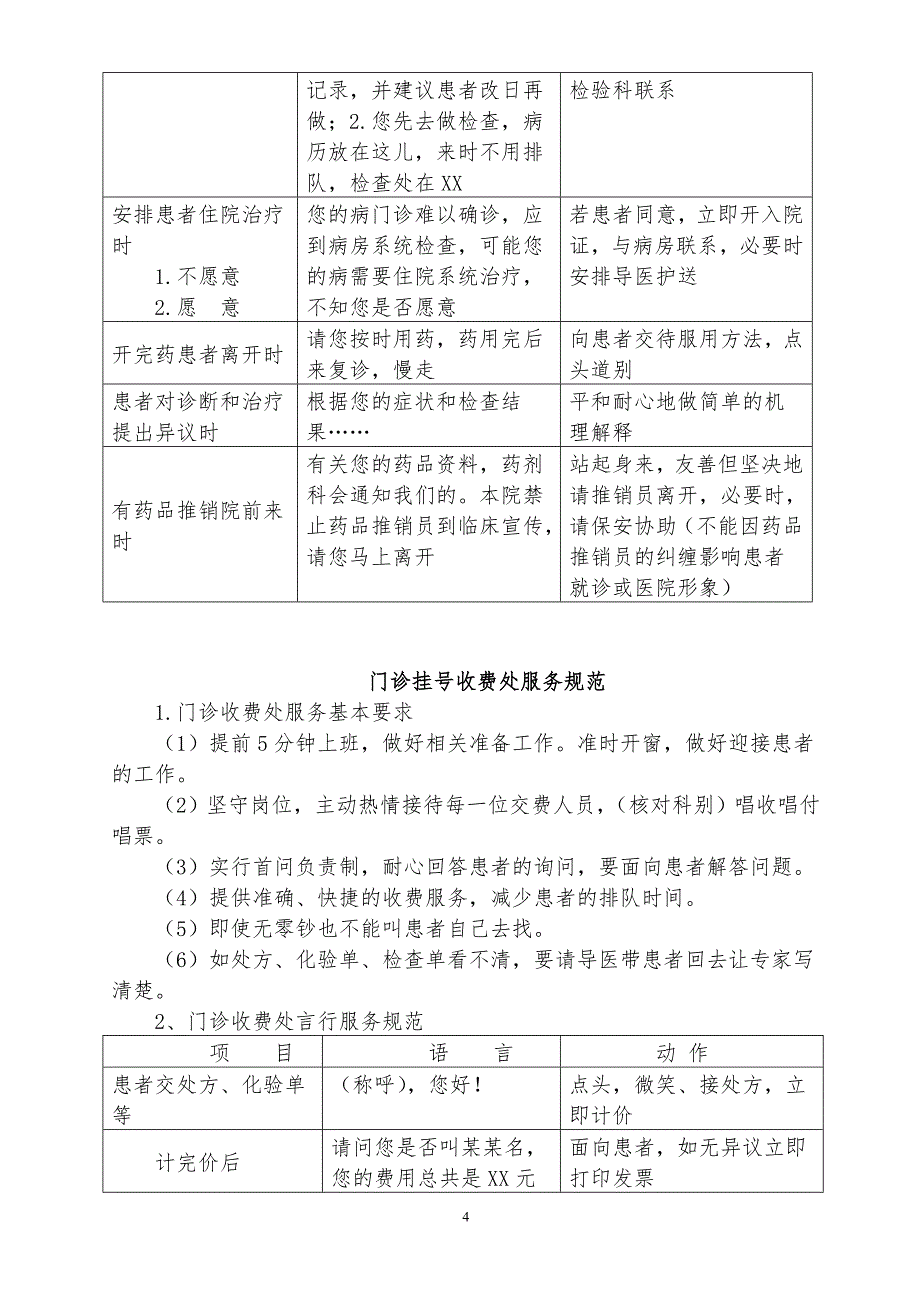 门诊服务规范_第4页