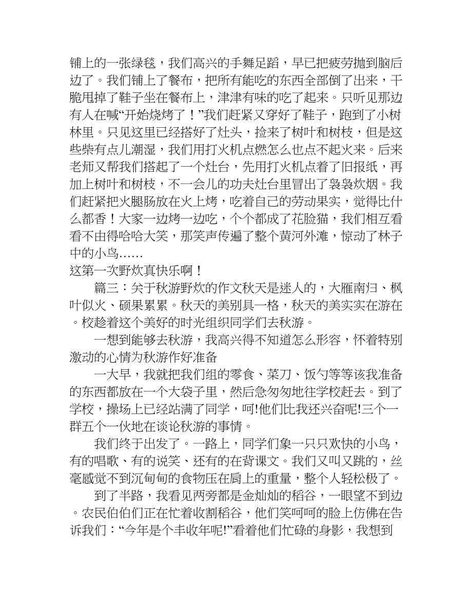 关于秋游野炊的作文.doc_第2页