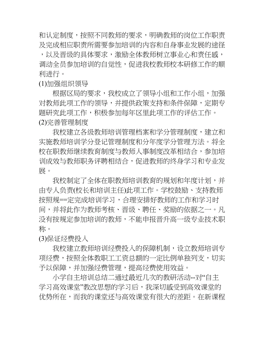 小学自主培训总结.doc_第2页