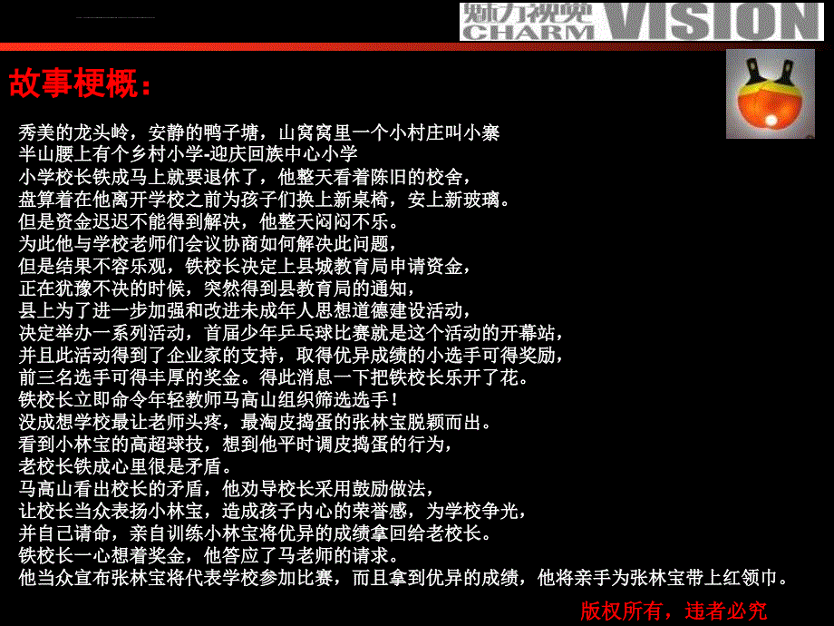 电影《乒乓与少年》策划书（ppt培训课件_第4页