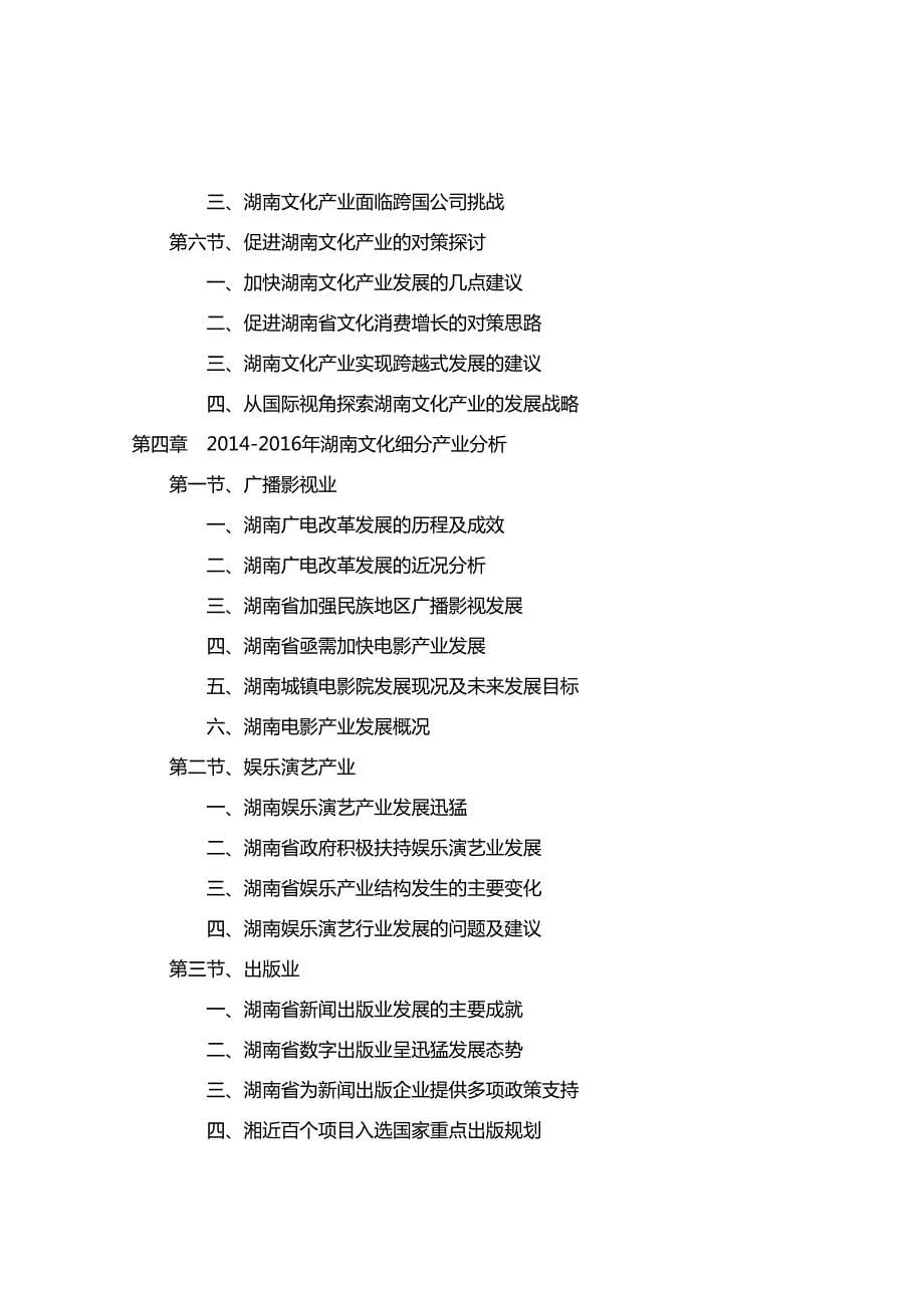 2016-2020年湖南省文化产业前景分析及投资规划报告_第5页