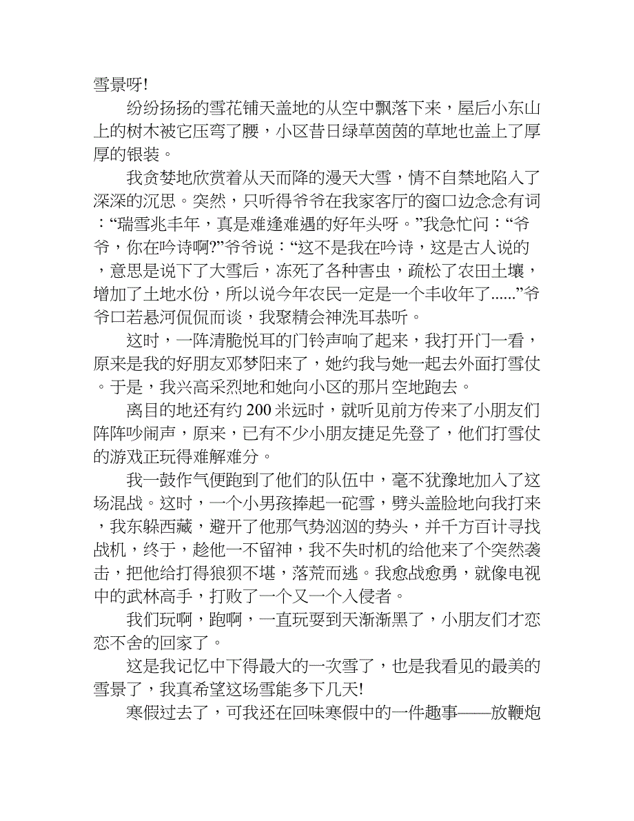 最新xx年寒假见闻作文.doc_第4页
