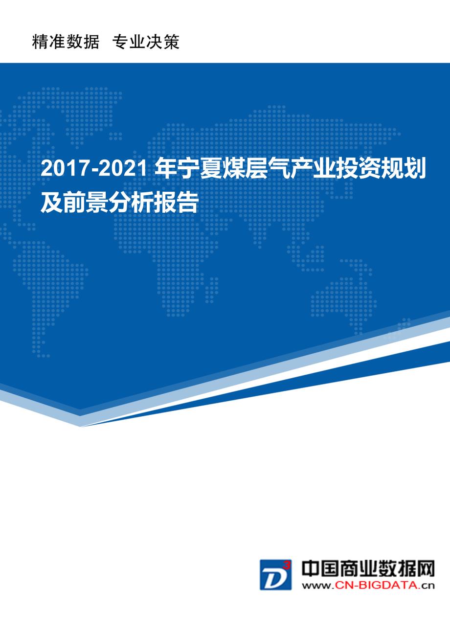 2017-2021年宁夏煤层气产业投资规划及前景分析报告_第1页