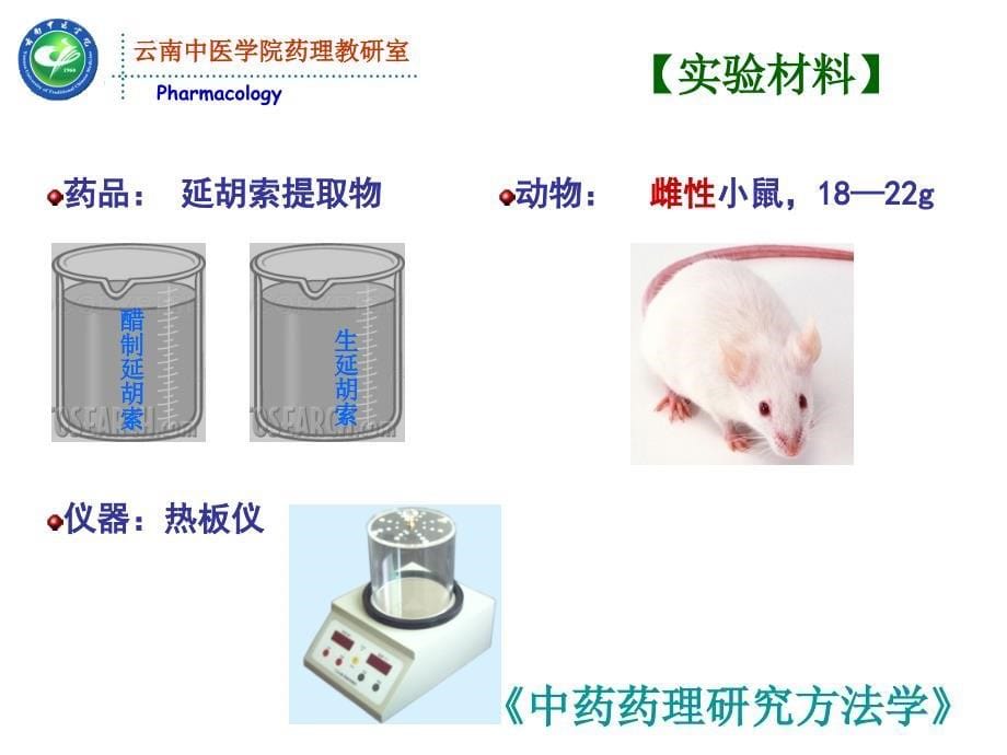 炮制对延胡索镇痛作用的影响（热板法）-中药药理学ppt培训课件_第5页