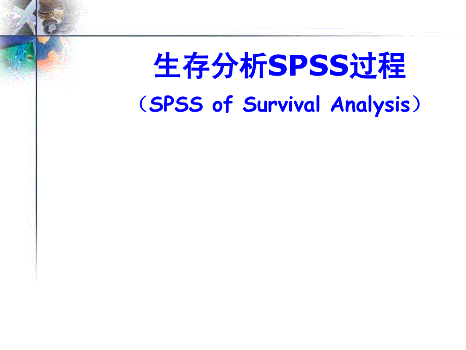 生存分析spss课件_第1页