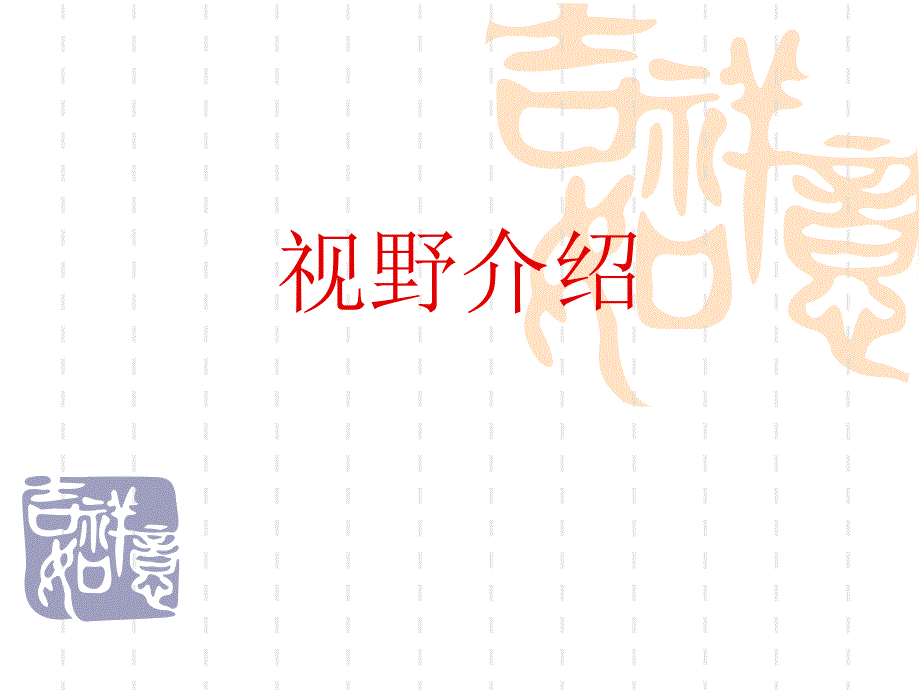 视野介绍+读片ppt培训课件_第1页