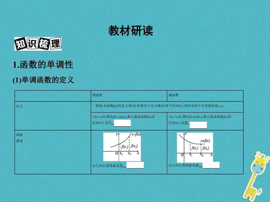 2019版高考数学一轮复习第二章函数第二节函数的单调性与最值课件理_第3页