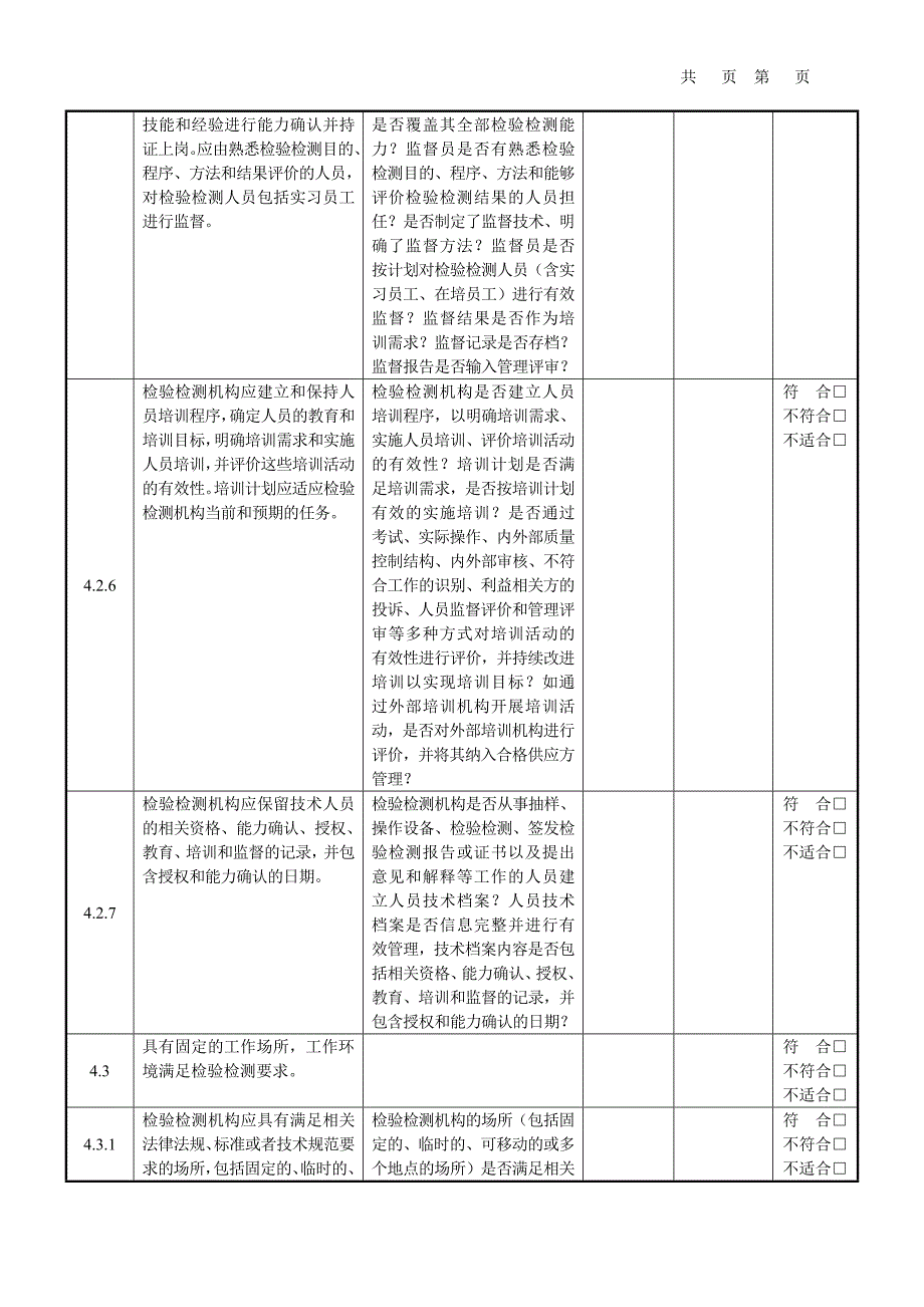 2017年新版公司内部审核检查表_第4页