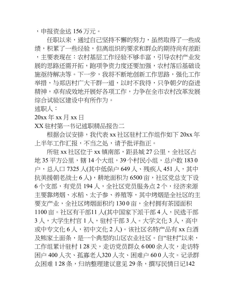 河南驻村第一书记述职报告.doc_第5页