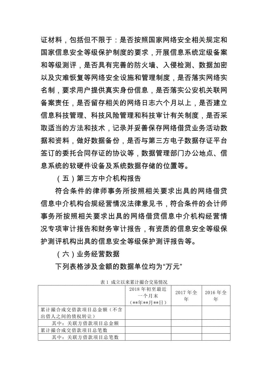 整改验收实施方案附件3：P2P网贷机构整改验收申请及材料报送指引_第5页