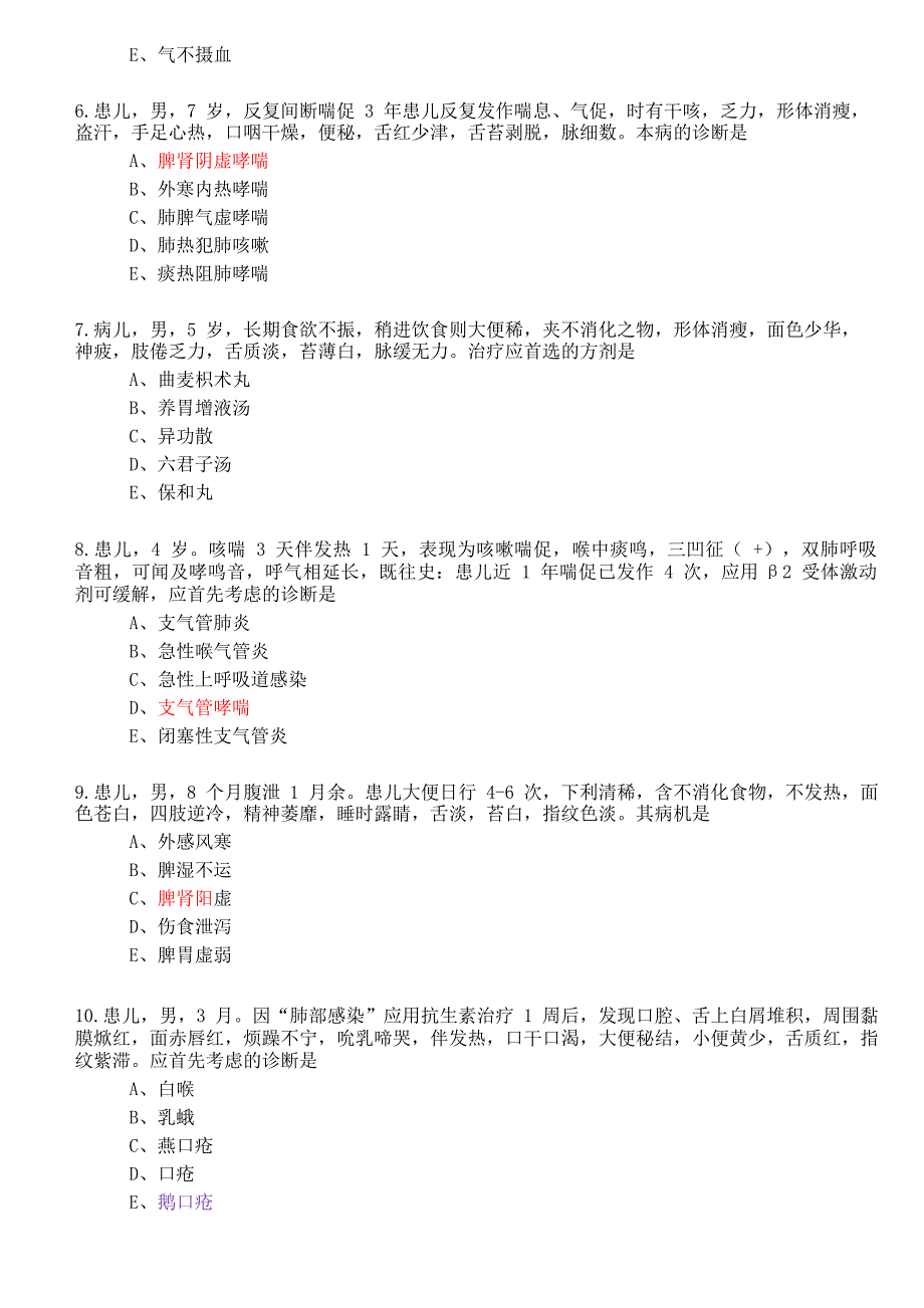 2017年度业务水平中医类别_第2页