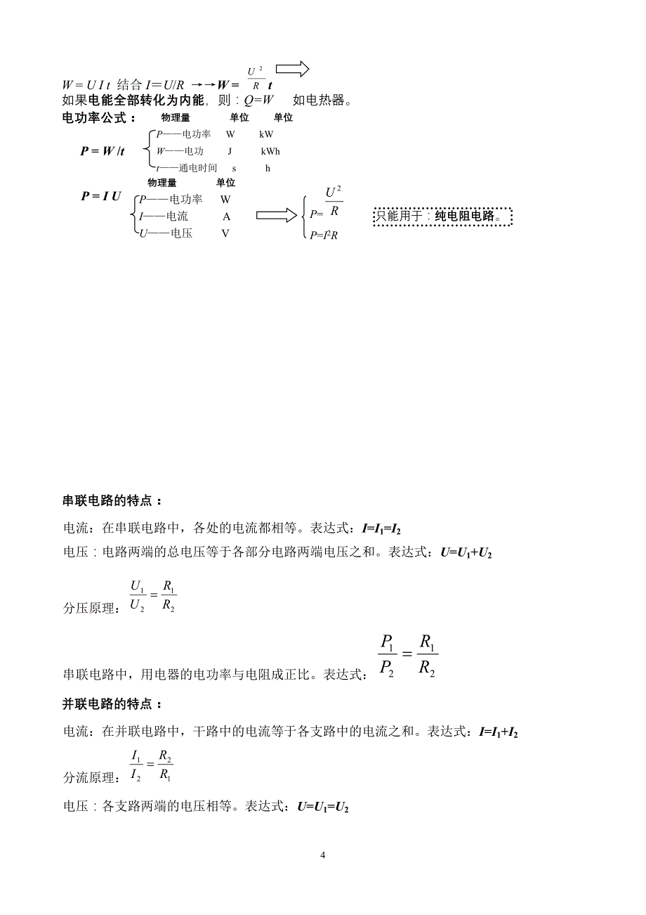 中考物理基础复习-物理公式_第4页