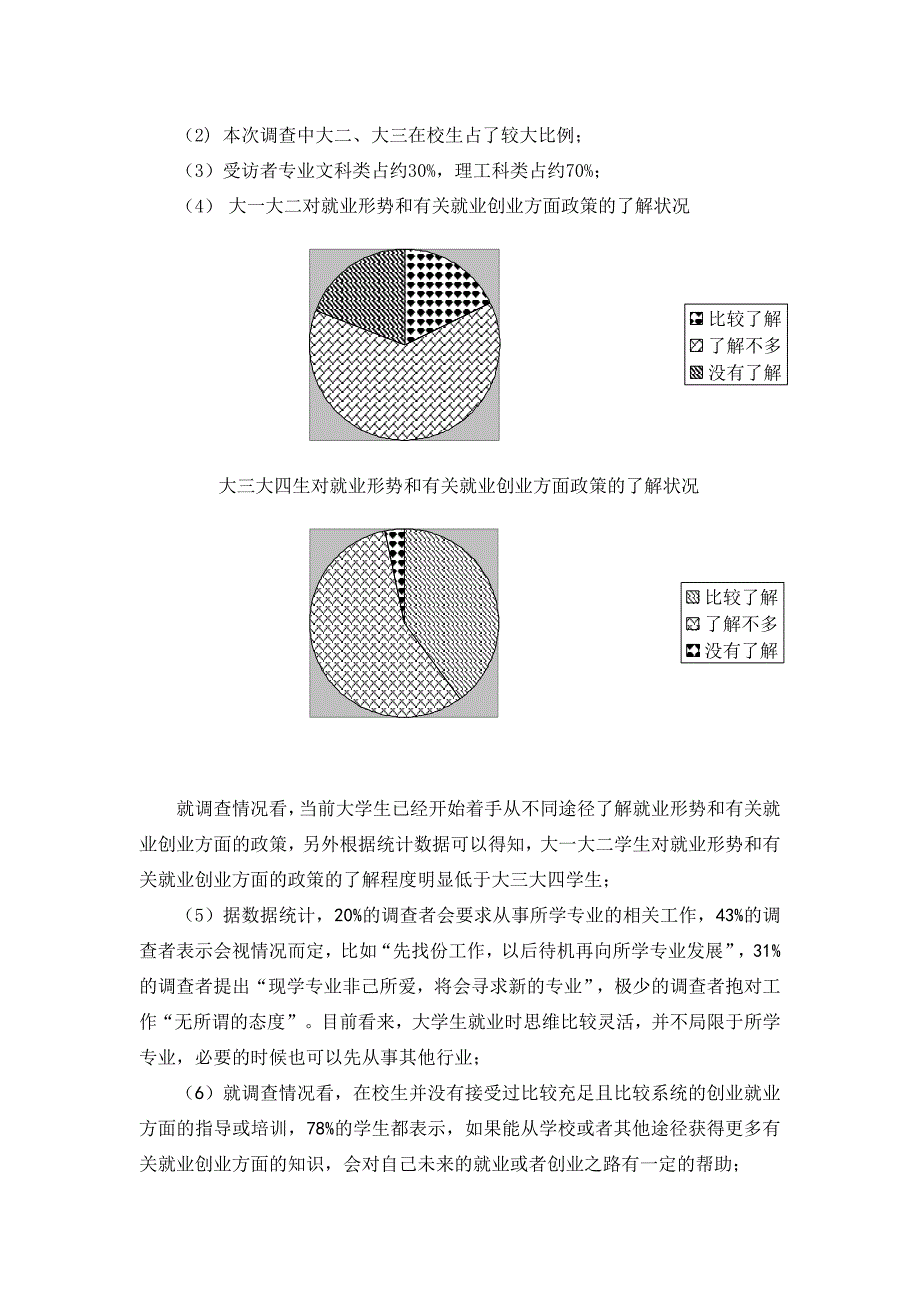 “大学生就业创业调研”社会调查问卷社会实践调研报告_第2页