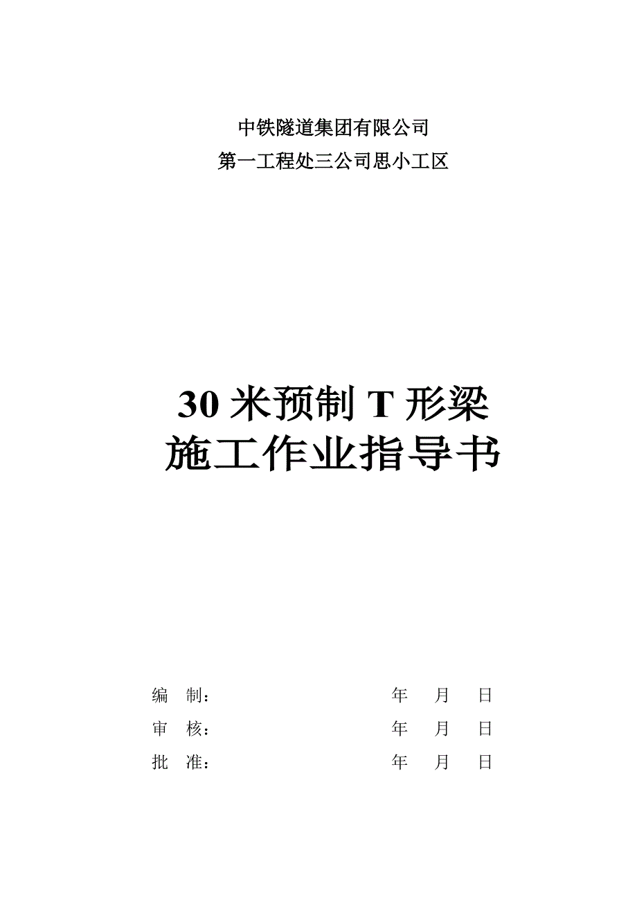 预制梁方案(30米)_第1页