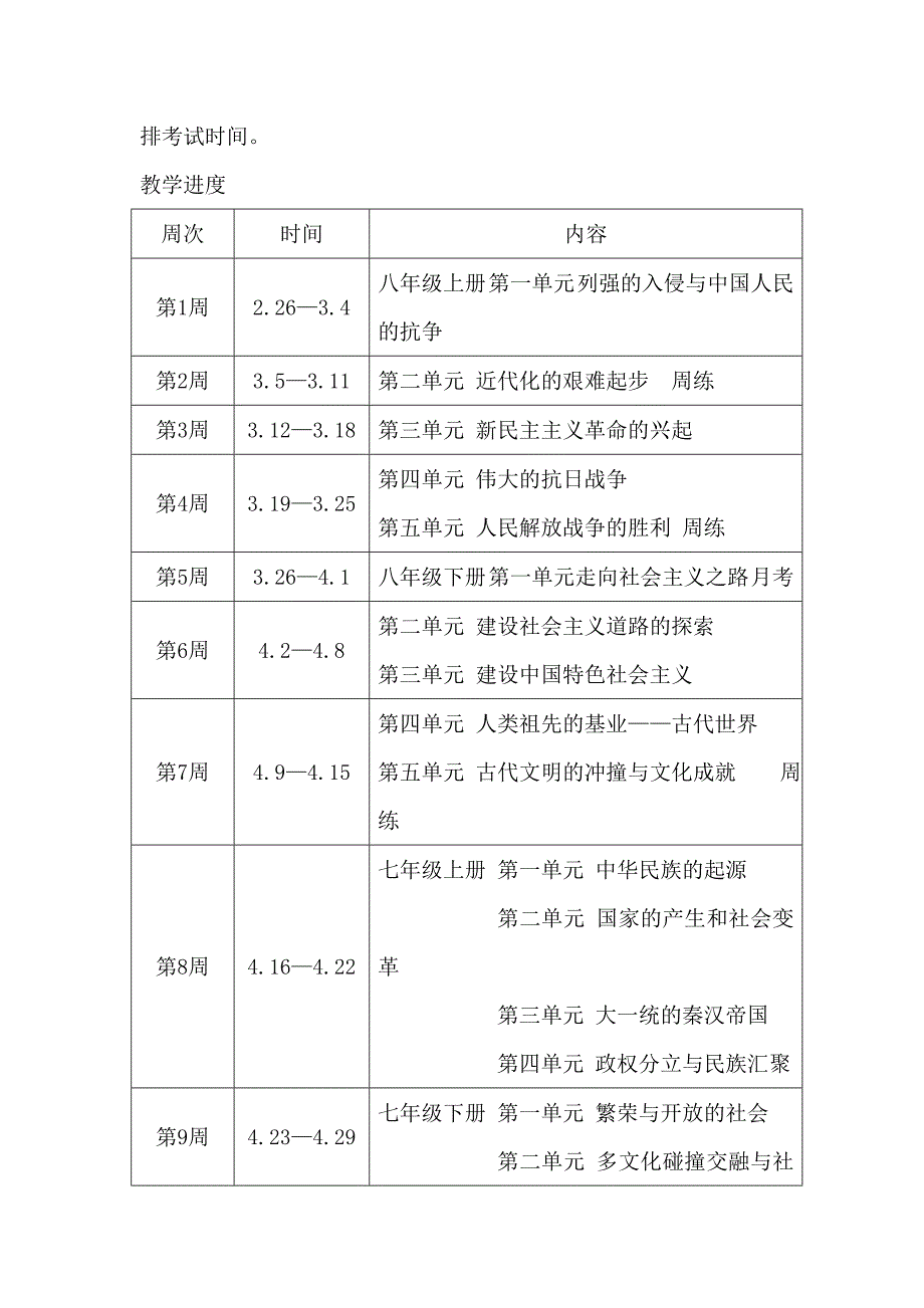 九年级年后历史复习计划_第3页