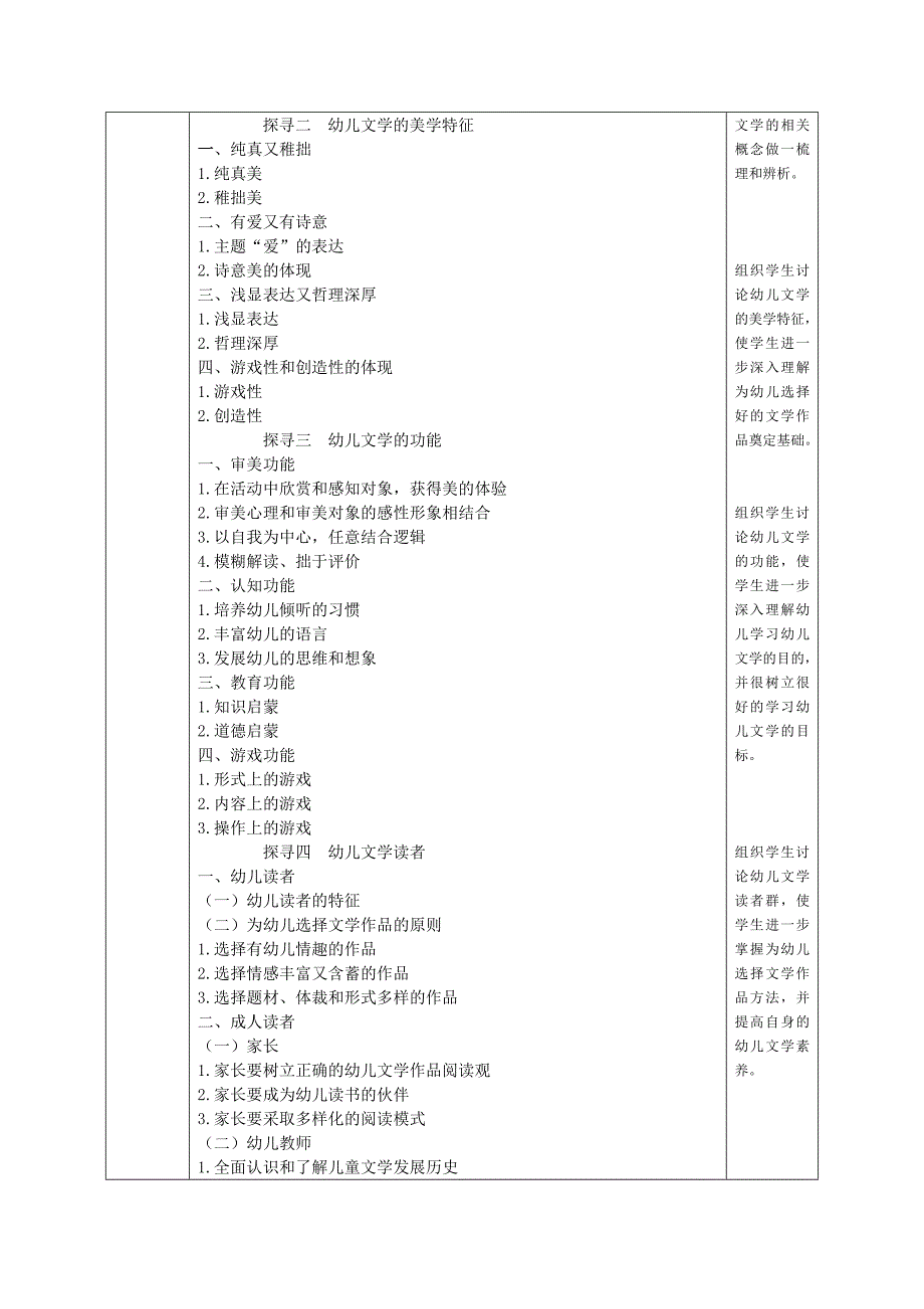 幼儿文学教程主题全套教案_第3页