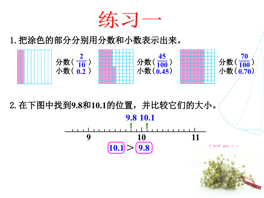 新北师大版小学数学四年级下册《练习一》_第2页