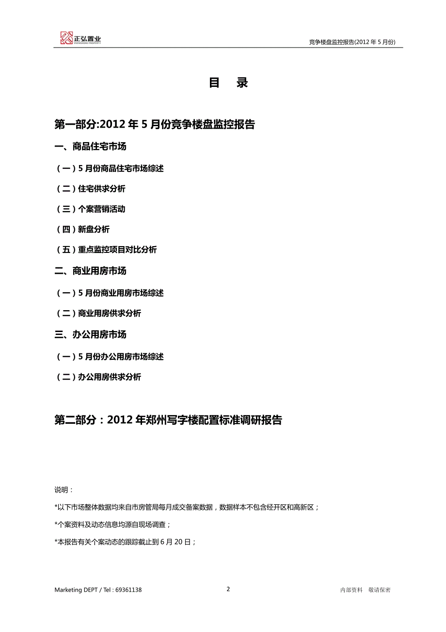 2012年5月份郑州市竞争楼盘监控报告6.23_第3页