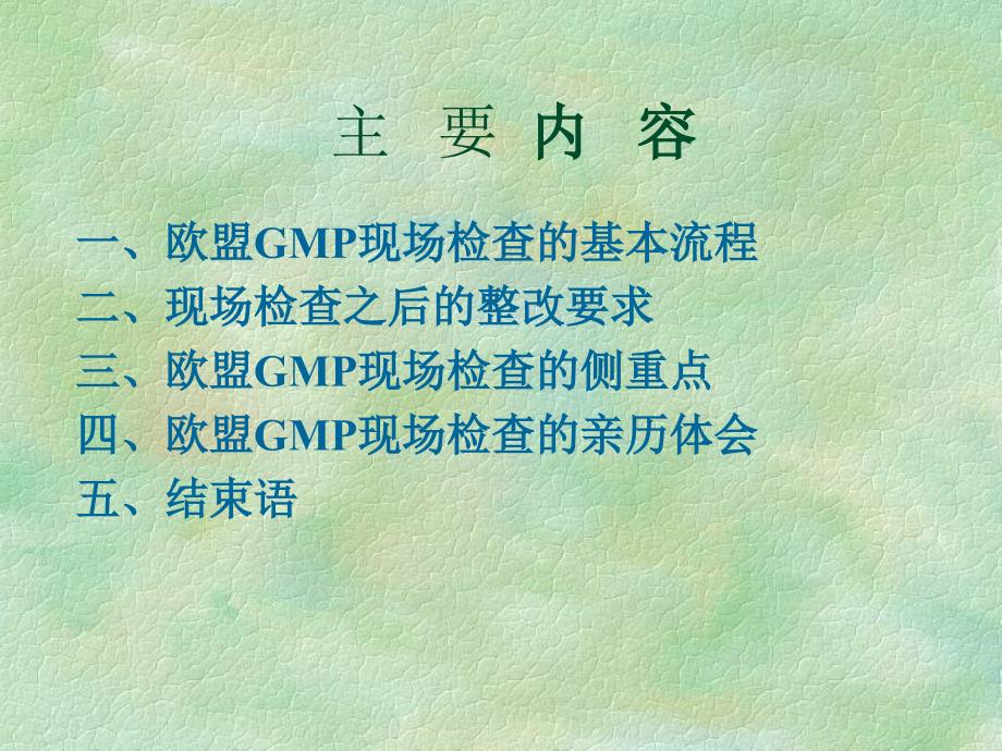 欧盟GMP认证检查体会_第2页