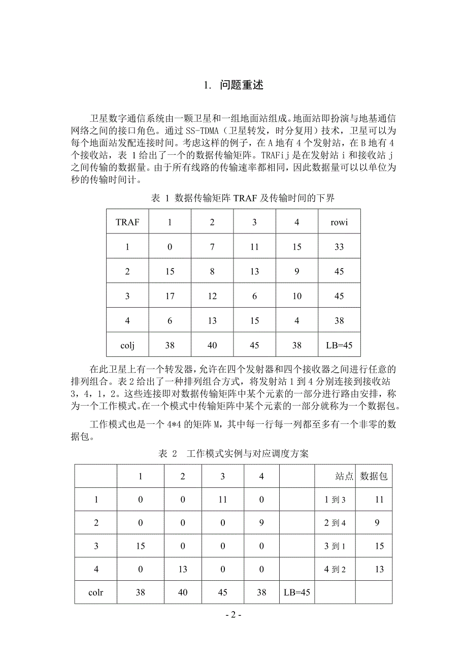 卫星通信调度问题建模论文 17页_第2页