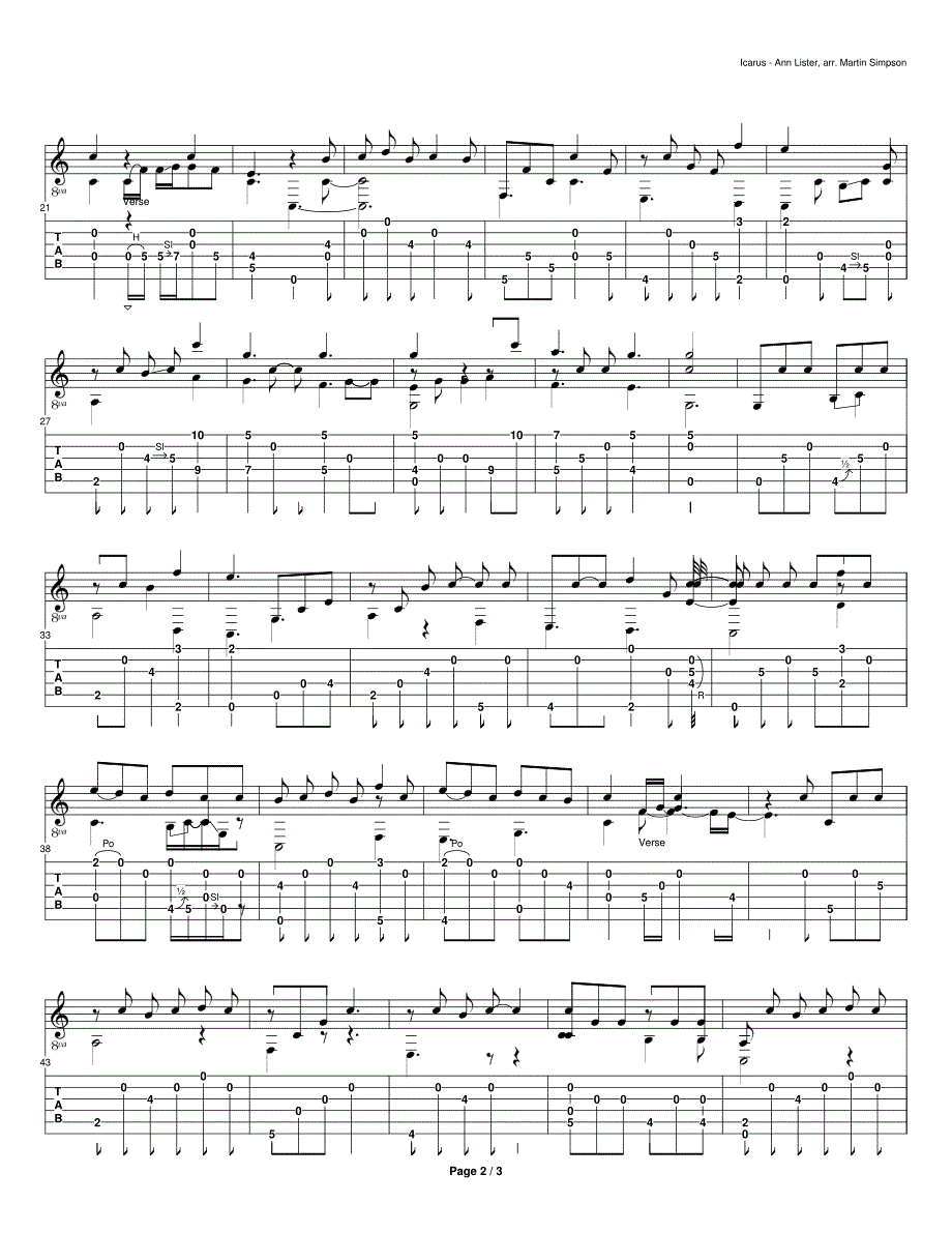 《Icarus》指弹吉他谱_第2页