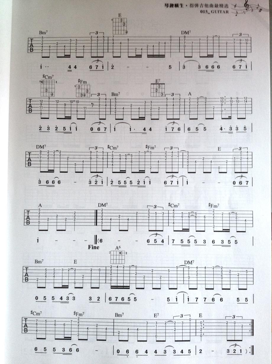 《新不了情》指弹吉他谱_第2页