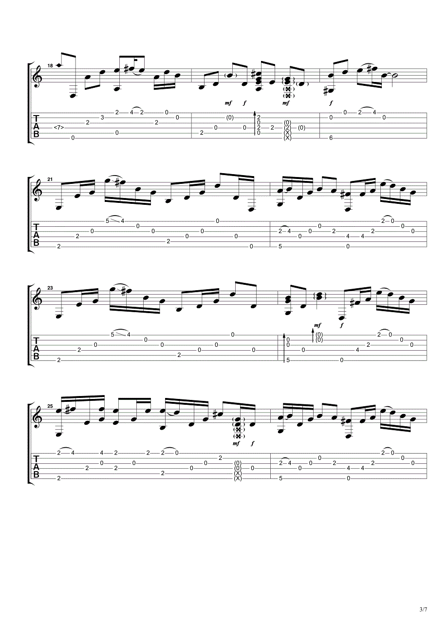 郑成河《SafeandSound》指弹吉他谱_第3页