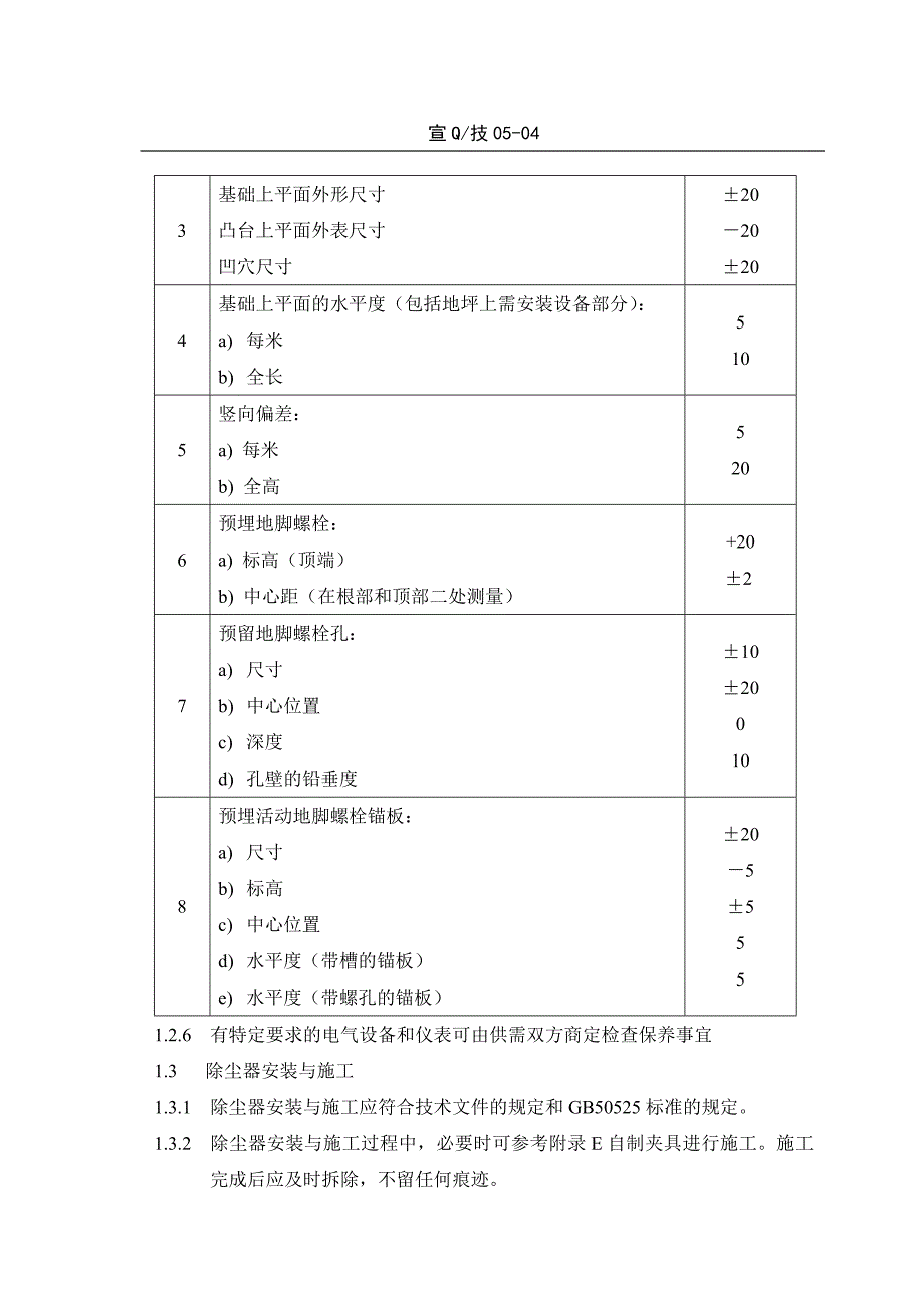 袋式除尘器安装技术条件_05—04_第3页