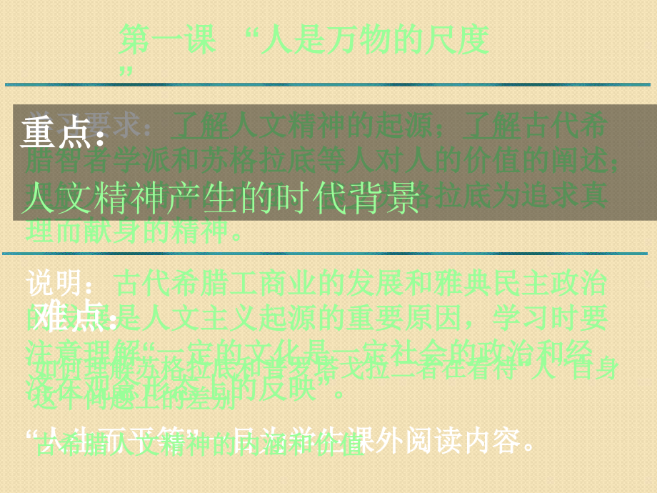 历史：专题六《西方人文精神的起源及其发展》课件(2)(人民版必修3)(1)_第4页