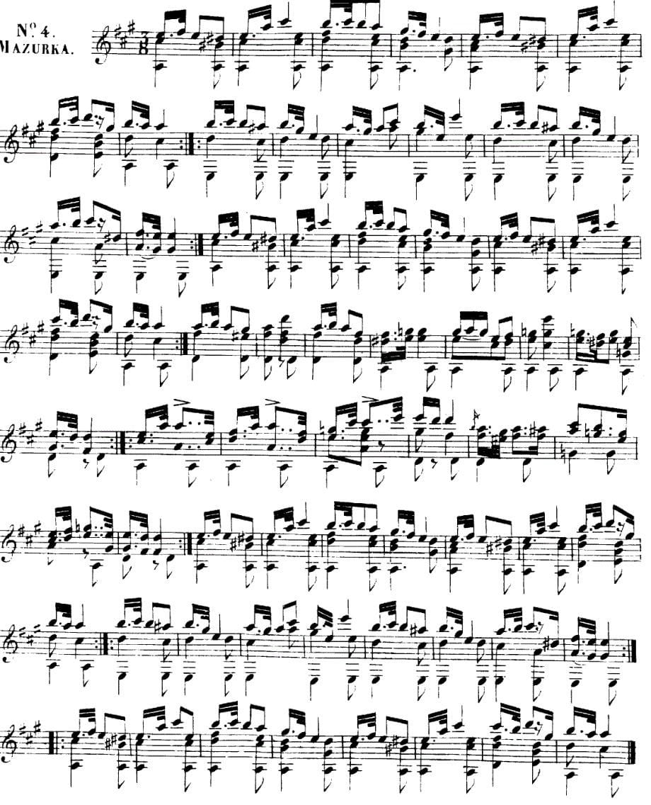 《索尔-op436首小品》古典吉他谱_第5页