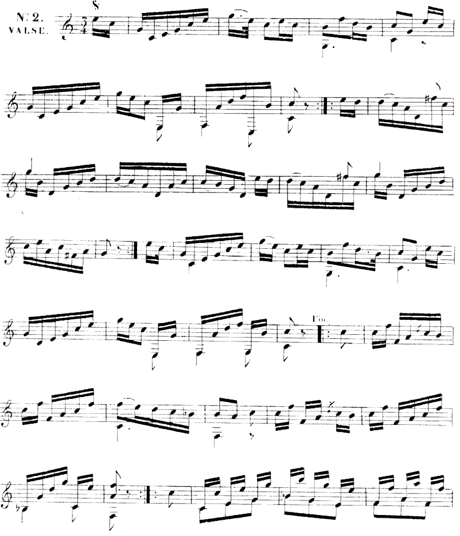 《索尔-op486首小品》古典吉他谱_第3页